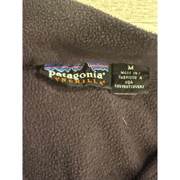 Patagonia Synchilla Jacket Womens Med Plum 1/4 Zip Pullover Fleece Lightweight - Picture 5 of 5